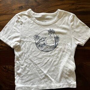 American Eagle baby tee graphic T-shirt women’s small